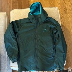 Arc'teryx AtomTeal and Dark Green Hooded Jacket insulated hoodie 2024 w/tags